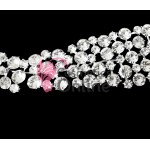 Tiara Ti005AA argintie pentru mirese cu cristale din sticla + 2 agrafe